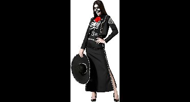 ATOSA - Verkleedpakket Dia de los Muertos voor dames - XS / S (34 tot 36)