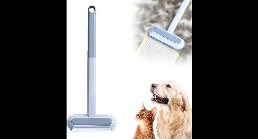 Multifunctionele dierenhaarverwijderaar - tapijtontharingshulpmiddel - Huisdierhaar Verwijderaar - hondenharen verwijderen - Dierenhaarverwijderaar en Pluisverwijderaar - Herbruikbaar - lange handgreep - voor Hond Kat Haar