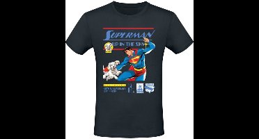 Superman 2025 - Superman Up in the Sky Heren T-shirt - zwart - XXL