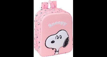 Kinderrugzak Snoopy Roze 22 x 27 x 10 cm 3D