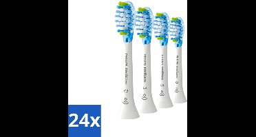 Philips Sonicare - Opzetborstels - C3 Premium Plaque Defense - Grondige Reiniging - 4 opzetborstels - HX9044/17 - Voordeelverpakking - 24 stuks