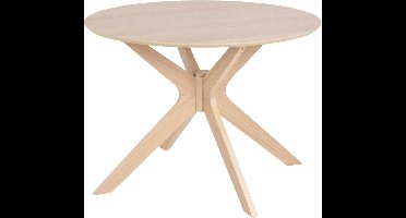 Giga Living Eettafel Janine - Rond Naturel - Ø105cm - 2-4 Personen