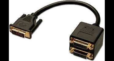 DVI Adaptor LINDY 41215 18 cm Black