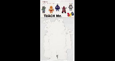 Creotime Robots Teach Me 22,5 - 24 Cm Karton Wit 16 Stuk