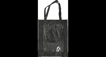 Creative Tas Met Plastic Voorkant 42 X 34 X 12 Cm Zwart