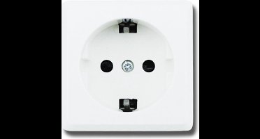 Wandcontactdoos - Igia Kuta - Opbouw - 1-voudig - Randaarde - Wit