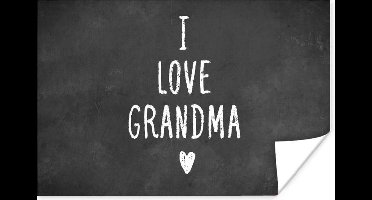 Poster I love grandma - Oma - Quotes - Spreuken - 30x20 cm