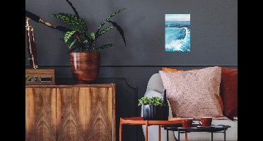 Poster Zee - Golf - Waterverf - 20x30 cm