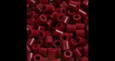 Foto kralen, afm 5x5 mm, gatgrootte 2,5 mm , wijnrood (4), 1100 stuk