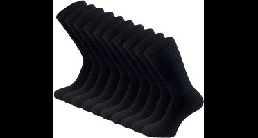 Apollo - Sportsokken - 43/46 - 10-Pack - Uniseks - Mannen - Vrouwen - Uniseks - Mannen - Vrouwen - Zwart