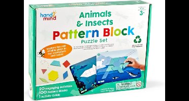 Pattern Blocks - Dieren & Insecten puzzel set