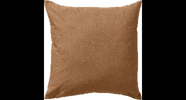 Dutch Decor SANTORINI - kussenhoes voor buiten 45x45 cm - outdoor - waterafstotend en uv-bestendig - Tobacco Brown - bruin - met rits - zonder binnenkussen