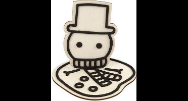 CC Gesmolten Sneeuwpop om te decoreren