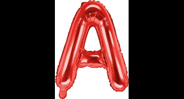 Folieballon letter A - 35cm rood