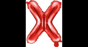 Folieballon letterX - 35cm rood