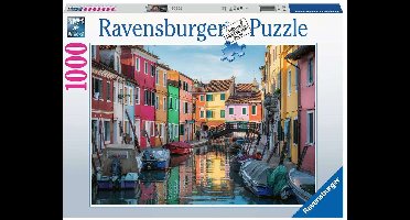 Ravensburger puzzel Burano, Italië - Legpuzzel - 1000 stukjes