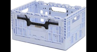 WICKED Smart Crate - Fietskrat met grepen - Kunststof - Licht blauw