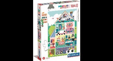 Clementoni - Puzzel - 104 Stukjes - Home Sweet Home - Kinderpuzzel - Vanaf 4 jaar