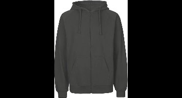 Neutral - Hoodie met Rits - Donkergrijs - 100% Biologisch Katoen - L
