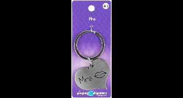 Hart sleutelhanger - Mrs. (zoen)