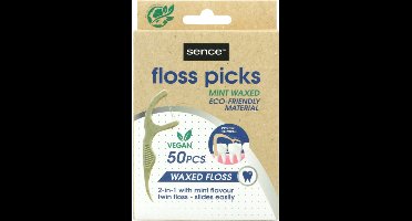 Sence Fresh Flosser 2 in 1 Bamboo 50 stuks