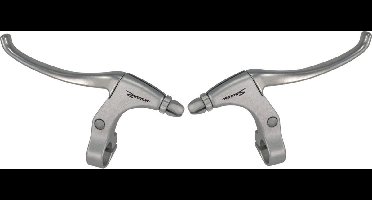 Saccon Aluminium remhendel set - zilver - vier-vinger grip - 10 cm - 22.2 mm diameter