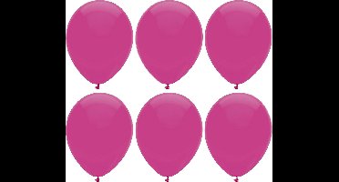 Haza Ballonnen verjaardag/thema feest - 200x stuks - donkerroze