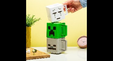 Paladone Minecraft Stapelbare Mokken (set Van 3)