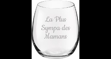 Drinkglas gegraveerd - 39cl - La Plus Sympa des Mamans