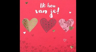 Depesche - Pop up muziekkaart met licht en de tekst "Ik hou van je!" - mot. 054