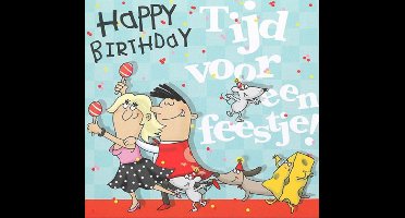 Depesche - Pop up muziekkaart met licht en de tekst "Happy Birthday - Tijd voor een feestje!" - mot. 037