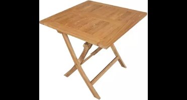 DINING TUIN KLAPTAFEL TEAK MILTON VIERKANT 90X90CM