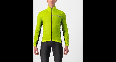 Castelli Windjack Heren Lime Grijs - SQUADRA STRETCH JACKET ELECTRIC LIME DARK GRAY - 3XL
