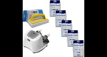 Intex - Zoutwatersysteem 26670GS & Zwembadzout 100 kg & WAYS Scrubborstel