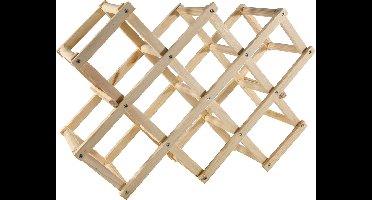 Svenska Living Wijnrek voor 10 flessen - hout - 31 x 45 x 12 cm