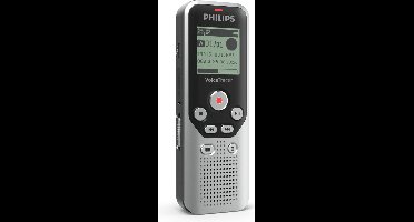 Philips Audio recorder DVT1250 - Notities - Pc-aansluiting - Stemactivering - 8 GB - Zilver/ Zwart