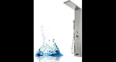 Currero Massage Douchepaneel - Regendouche - Douche Waterval - Jets - Met Douchekop - Handdouche - Roestvrij Staal - Zilver