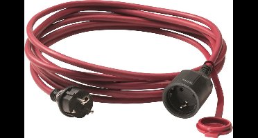 Kelfort Verlengsnoer 3 x 1.5 neopreen rood 5 meter (Prijs per stuk)