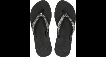 Reef Star Cushion Sassyblack/Silver Dames Slippers - Zwart/Zilver - Maat 36