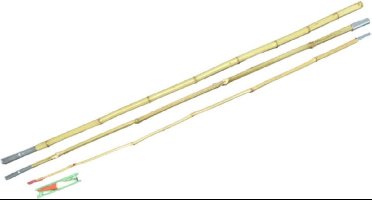 Benson Traditionele bamboe hengel - demontabel - 438 cm - lichtgewicht