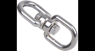 Seilflechter Wartelsluiting - 6 mm - A4 RVS AISI 316 - Oog/Oog - 1350 daN