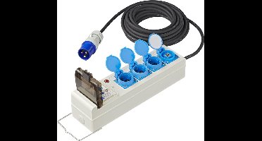 ProPlus Stekkerdoos - 20 meter - 3 stopcontacten - 2 USB-poorten - MCCB - ALS