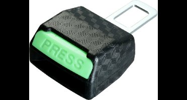 Gordel Alarm Stopper met Kliksysteem - Groen Carbon Look - Gordel Verlenger - Veilige Gordel Piep Stopper - Waarschuwing Stopper - Gordel Clip - Autogordel Piep - Auto Accessoires