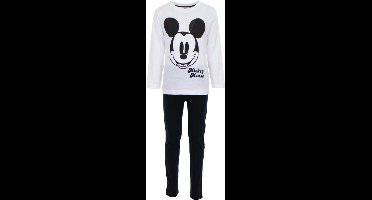 Kinderpyjama - Mickey Mouse - Zwart/Wit - Maat 98-104