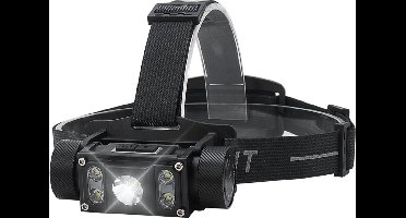 Currero Ultrakrachtige Militaire Hoofdlamp met Brede LED-Lichtbalk - Floodlight - USB Oplaadbaar - 200 Meter Bereik - Verstelbaar