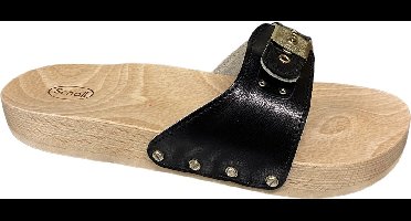 Scholl Pescura Flat Lea W Black-scholl slipper-scholl klompen