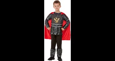 Smiffys - Deluxe Knight Kinder Kostuum - Kids tm 12 jaar - Zwart