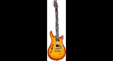 Fame Forum IV Modern Semi-Hollow Honey Burst Highgloss - Elektrische gitaar