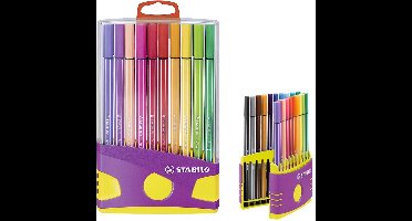 STABILO fiber Stiften 68, 20 Kleur Parade