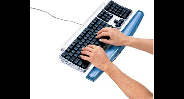 Fellowes polssteun toetsenbord Crystals - met gel - blauw